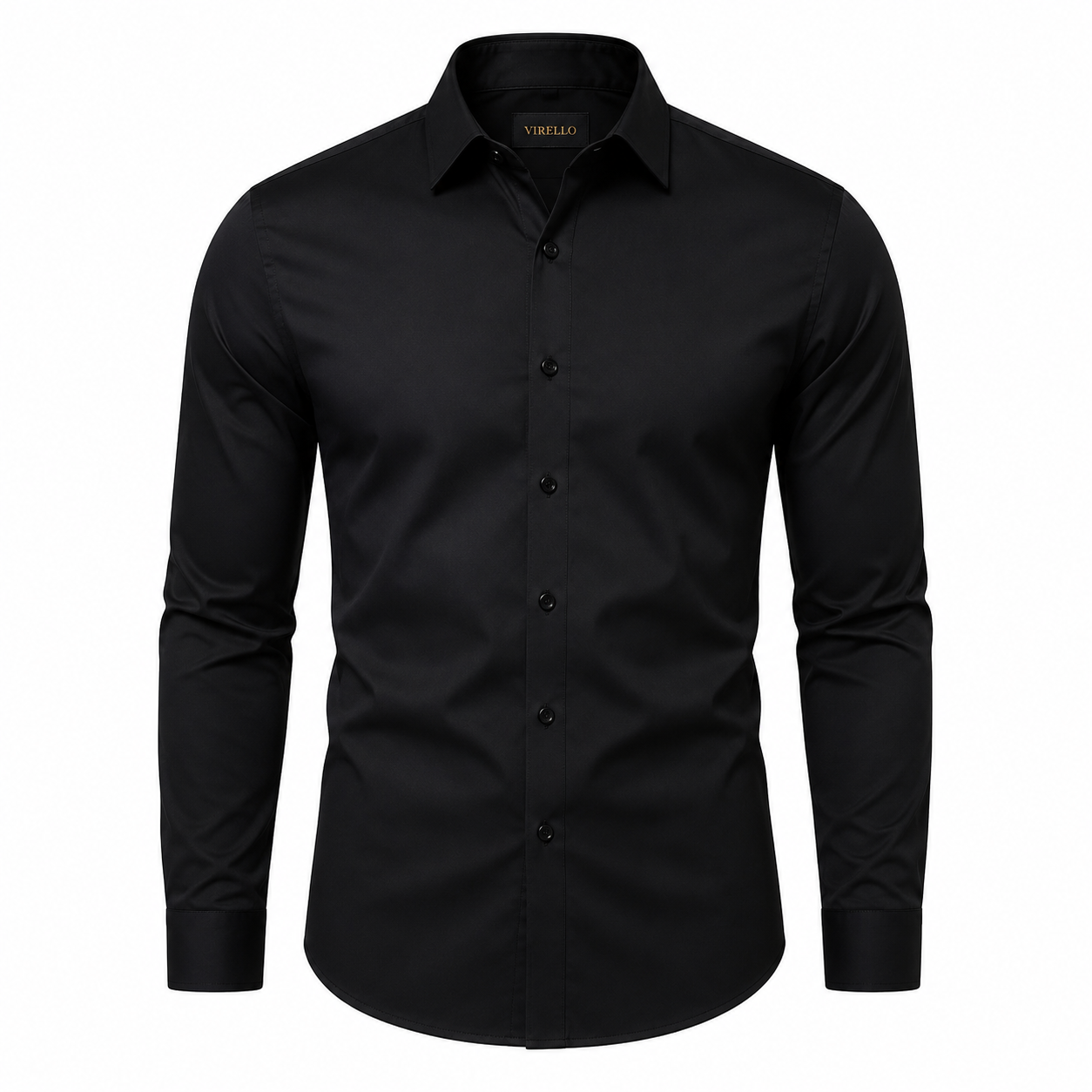 Virello Prestige Slim Fit Shirt – Black